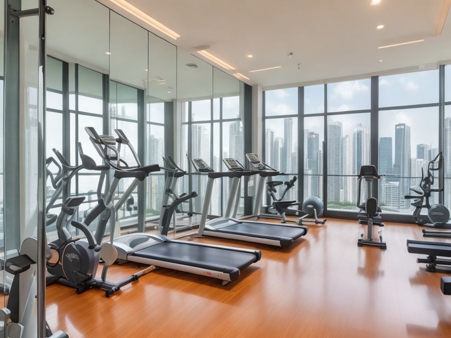 DreamShaper_v7_gym_in_singapore_luxury_condo_2